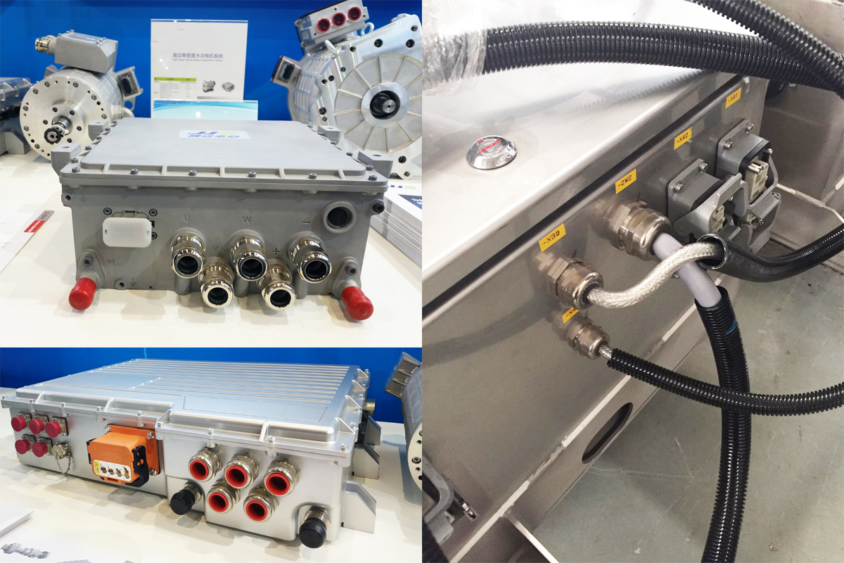 Metallkabelverschraubung im Motorinstallationseffektdiagramm